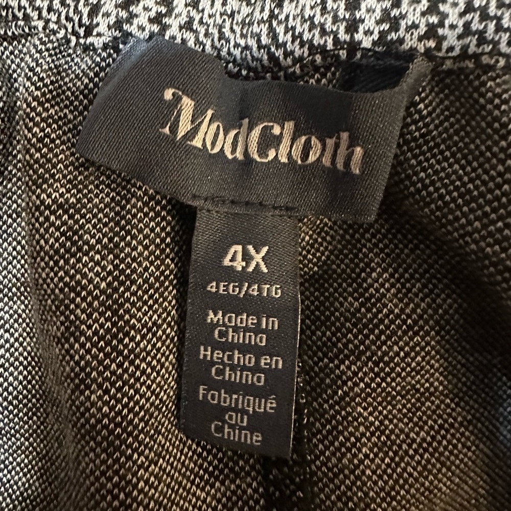 Mod Cloth Women’s Size 4X Plaid Midi Skirt A-Line Pull On Stretch Waist Office - Picture 5 of 9